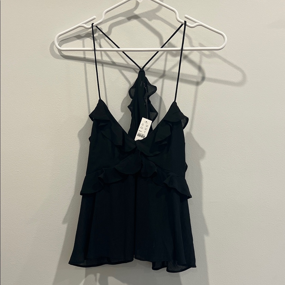 J. Crew Drapey Ruffle Tank Top - Picture 2 of 5